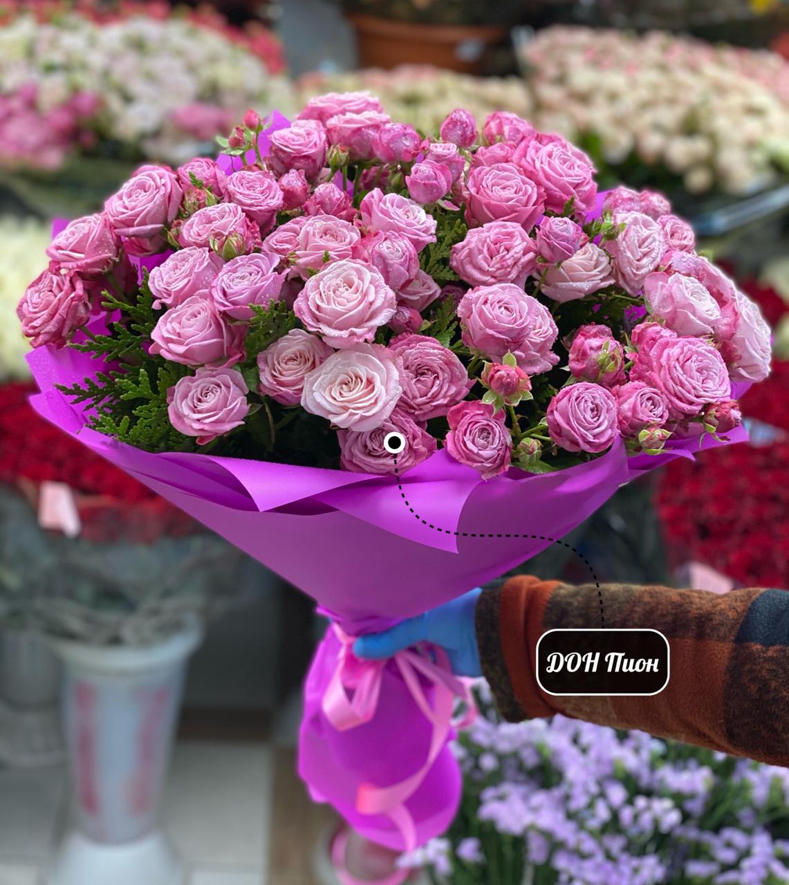 Букет из Пионовидной  розы