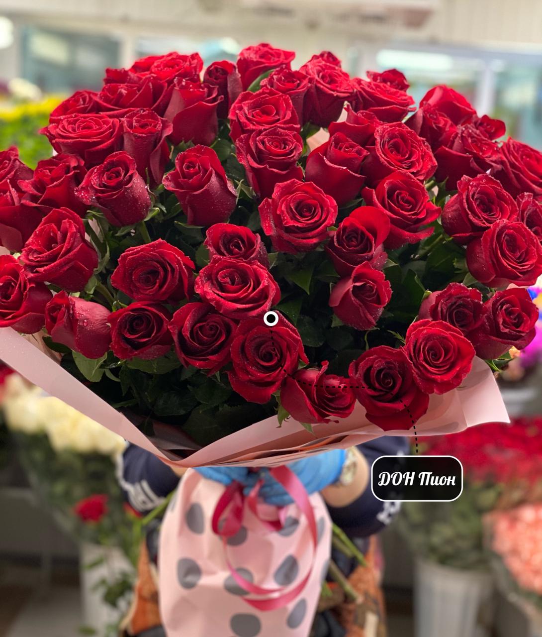 51 роза в букете